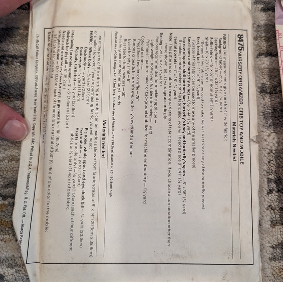 VINTAGE McCalls and Simplicity pattern lot of 4 baby quilts and accessories - Picture 8 of 10